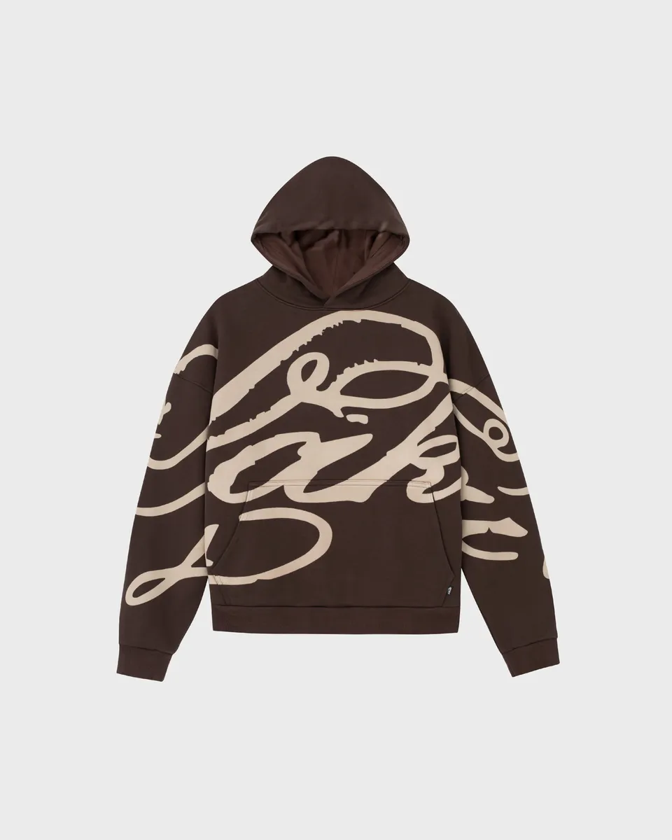 lakai-cursive-pullover-hoodie-braun image 1