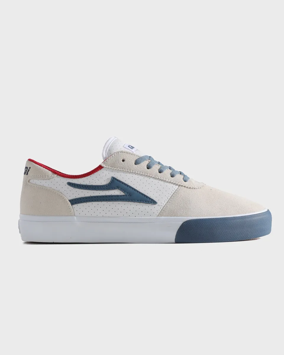 lakai-manchester-skate-schuh-white-suede-navy-perf image 1