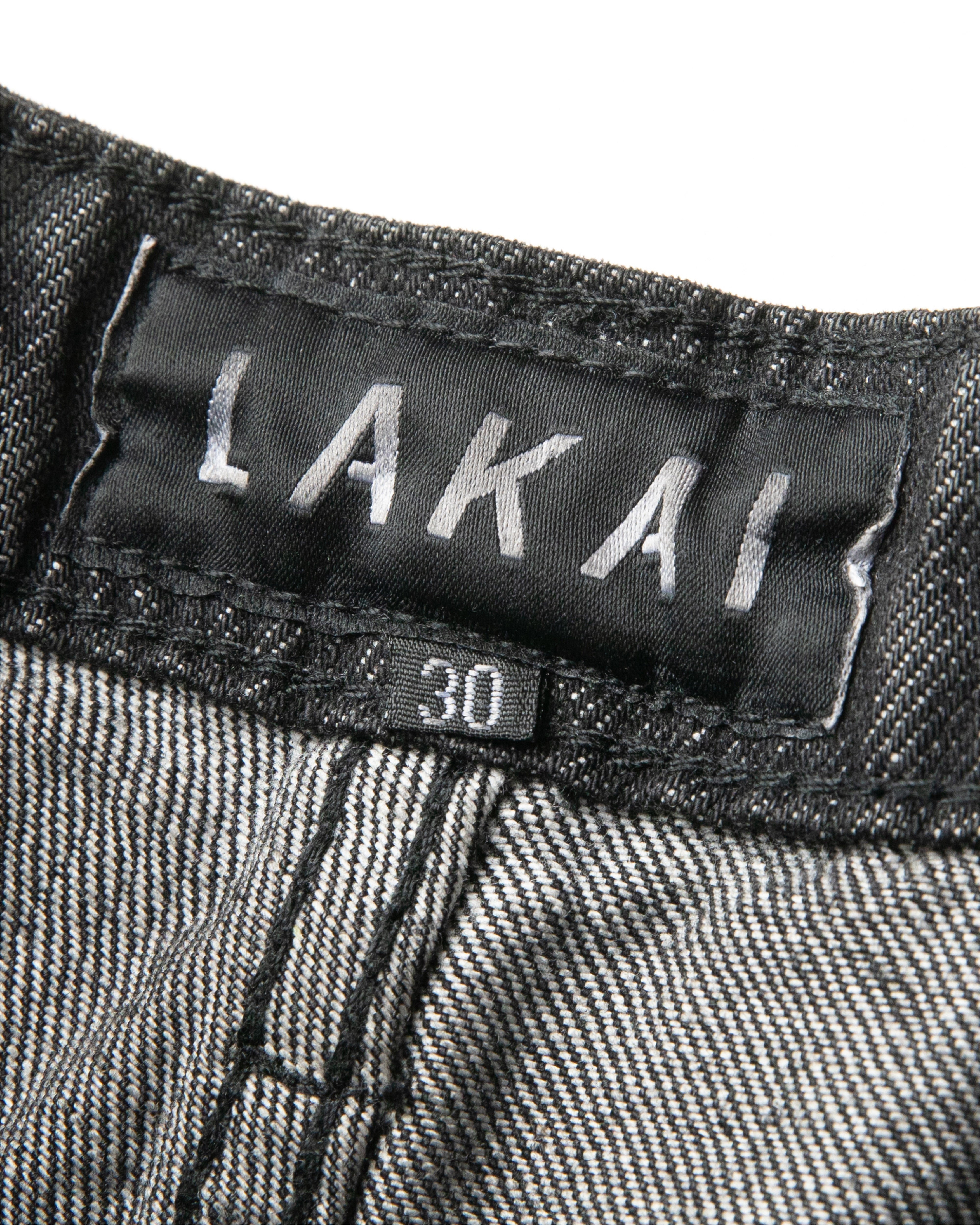 lakai-waxed-bootcut-denims-black image 4