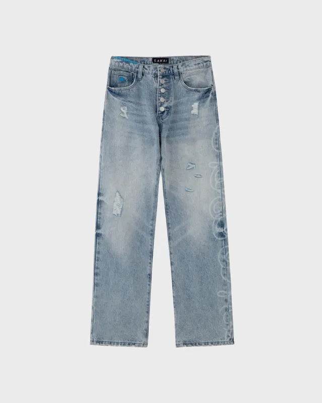 lakai-straight-leg-skate-denim-washed-indigo-distressed-etched image 1