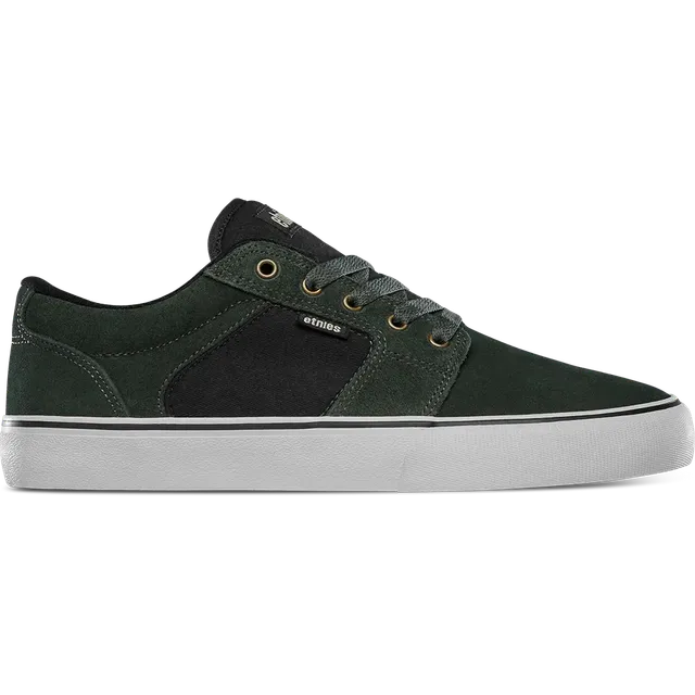 etnies-barge-ls-skate-schuhe-low-top-green-gold image 1