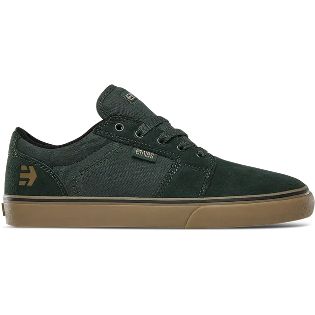 etnies-barge-ls-skate-schuh-low-top-green-gum image 1