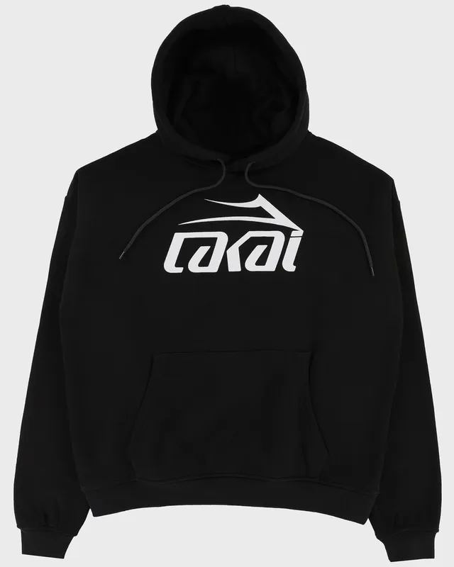 lakai-logo-pullover-hoodie-black image 1