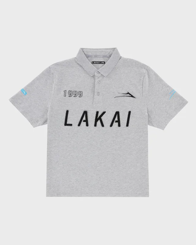 lakai-players-polo-shirt-heather-grey image 1