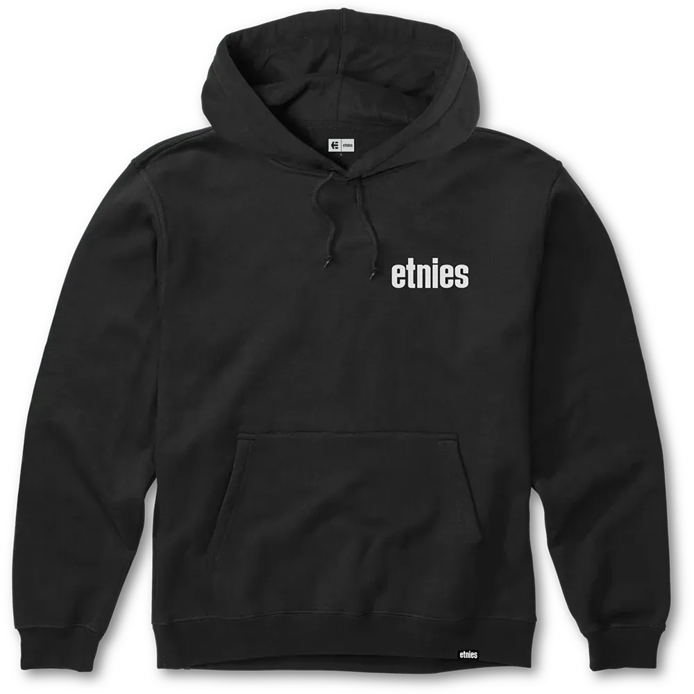 etnies-wordmark-hoodie-fleece-black-white image 1