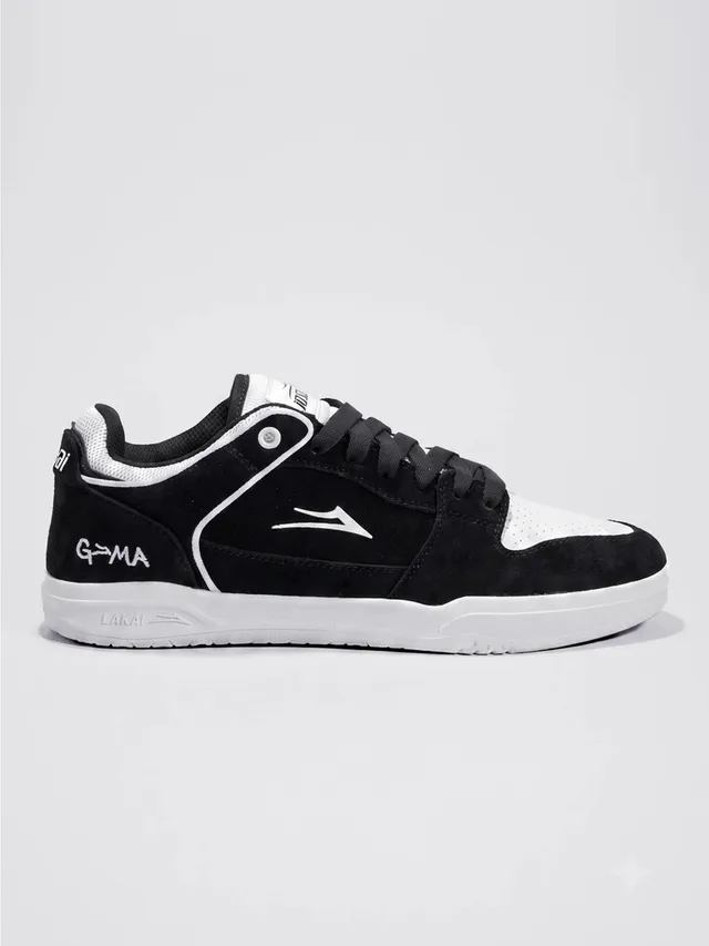 lakai-telford-low-chris-joslin-skate-schuh-black-white image 1
