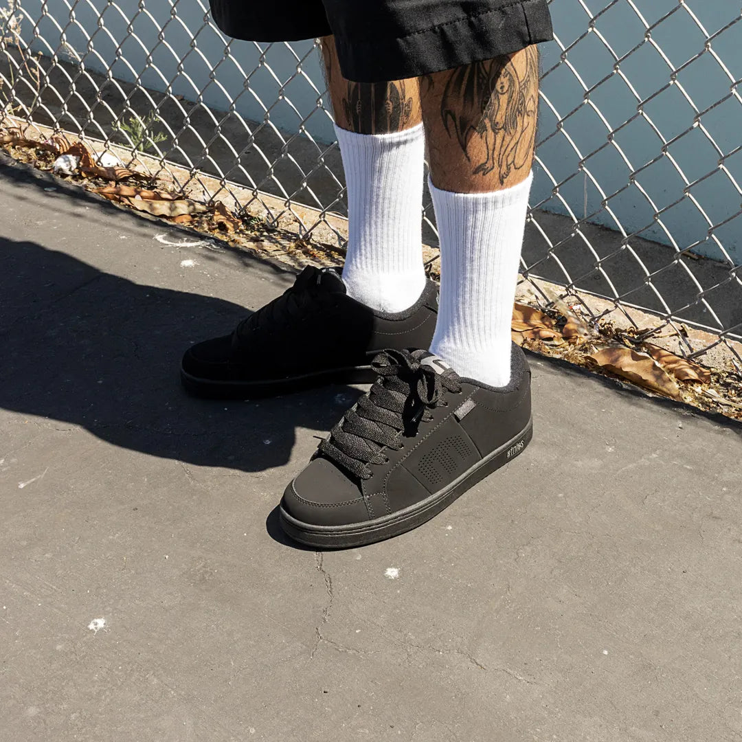 etnies-kingpin-skate-schuh-black-dirty-wash-suede image 7