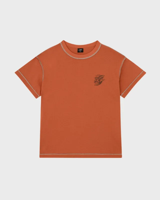 lakai-inside-out-lounge-tee-burnt-orange image 1