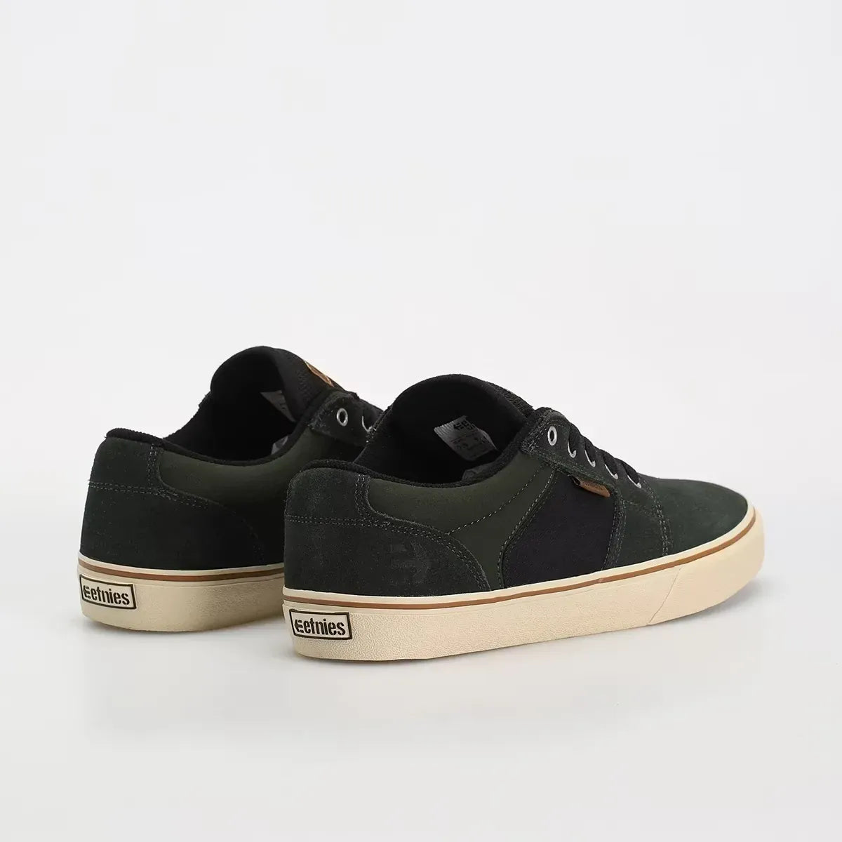 etnies-barge-ls-skate-schuh-low-top-green-black image 8