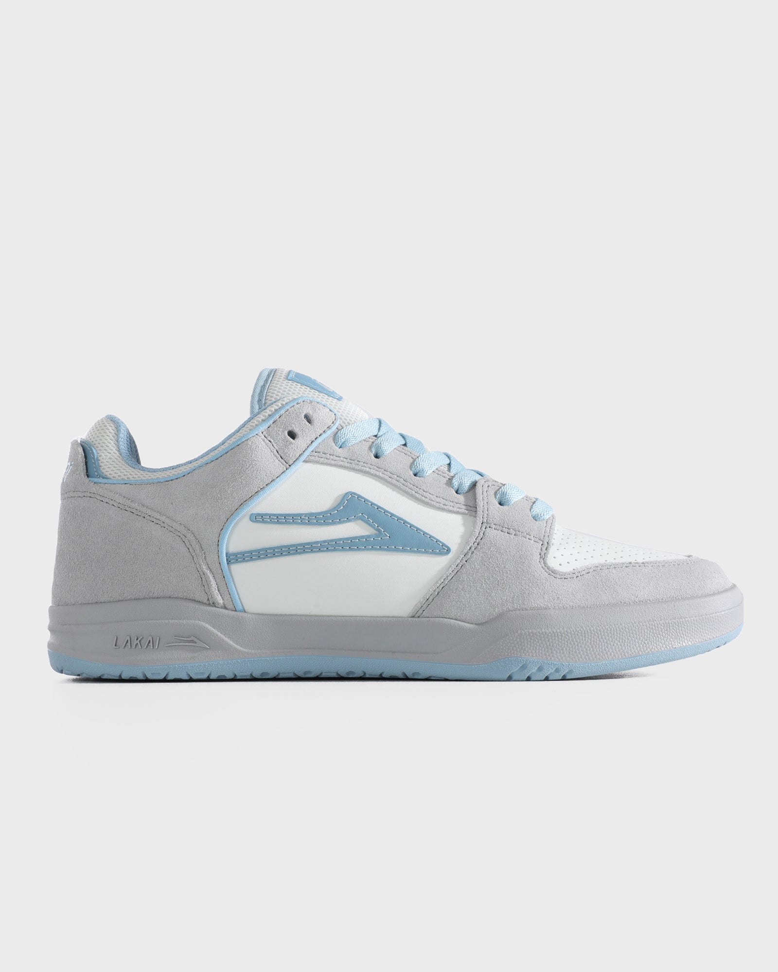 lakai-telford-low-skate-schuh-grey-suede-desaturated-blue image 1