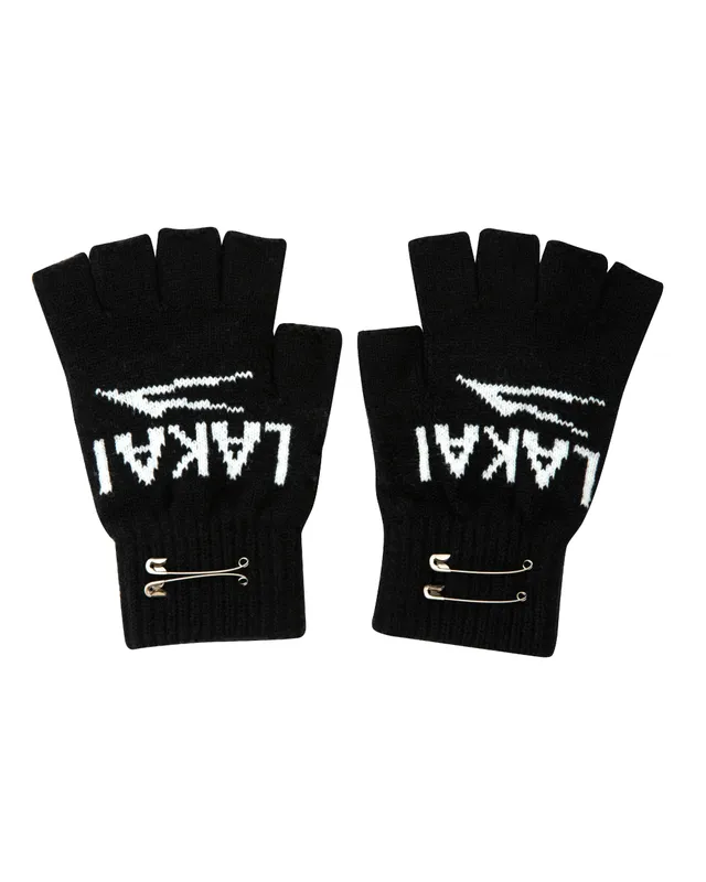 lakai-fingerless-jacquard-handschuhe-black image 1