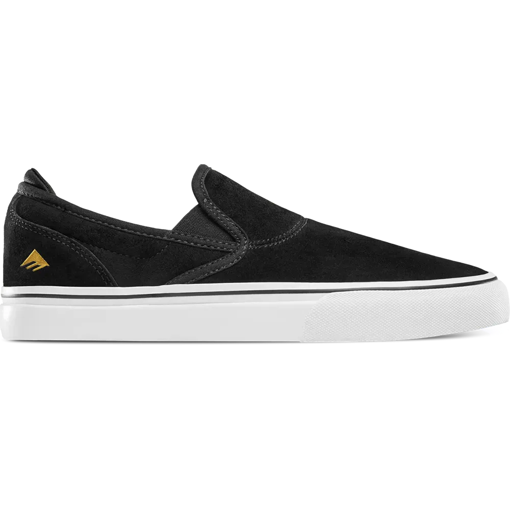 emerica-wino-g6-slip-on-skateschuh-black-white-gold image 7
