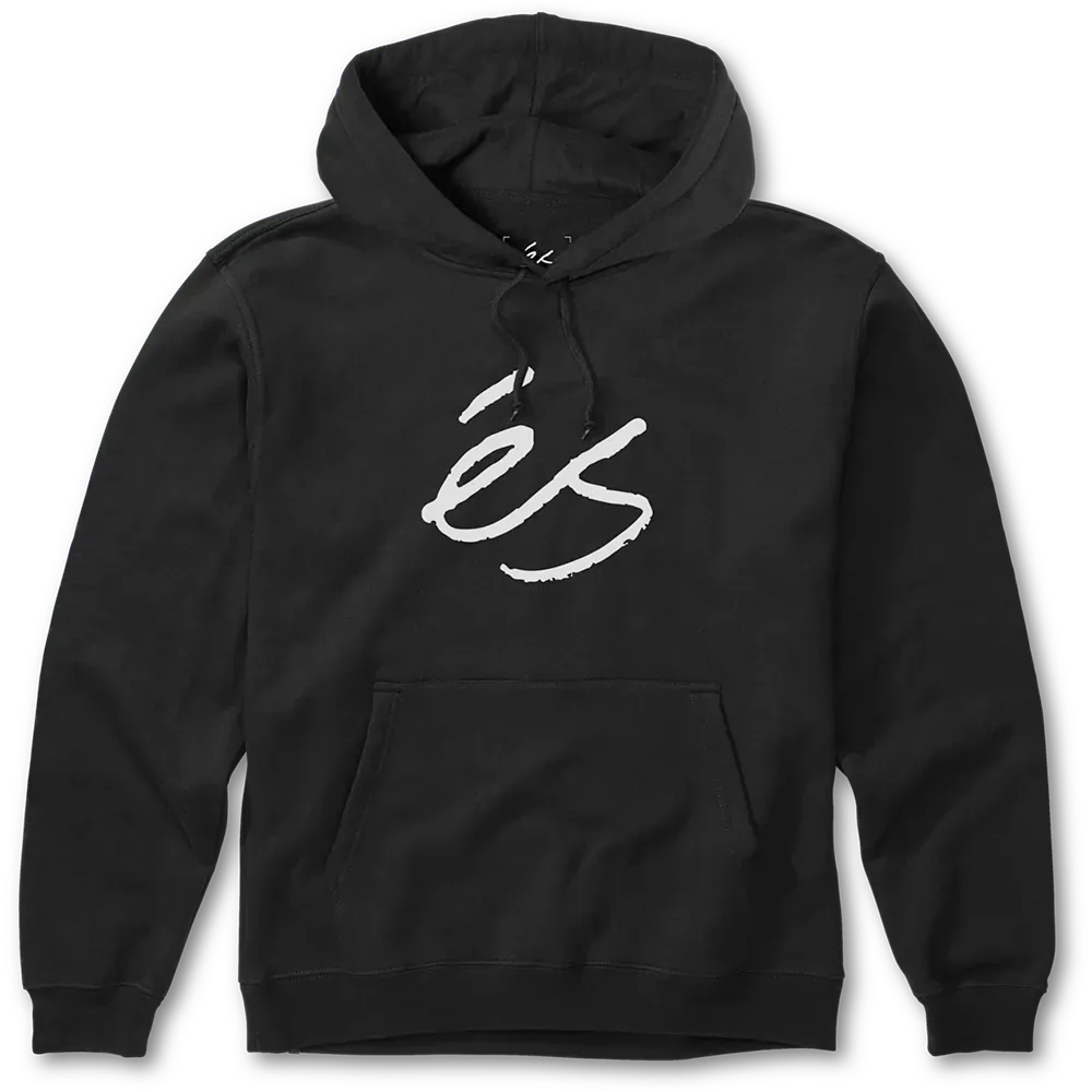 s-script-fleece-hoodie-black-white-gr-e-m image 1